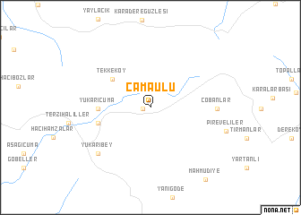 map of Çamaulu