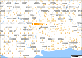 map of Ca Maureau
