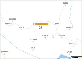 map of Cambambe