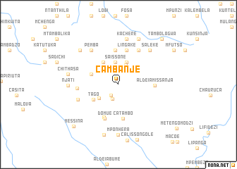 map of Cambanje