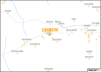 map of Cambene