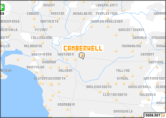 map of Camberwell