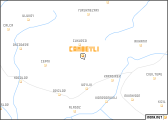 map of Çambeyli