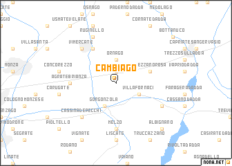 map of Cambiago