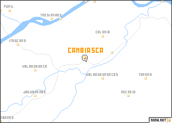 map of Cambiasca