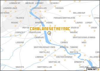 map of Camblanes-et-Meynac