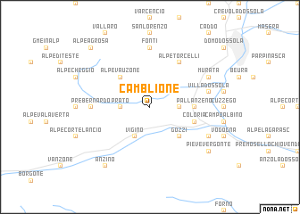 map of Camblione