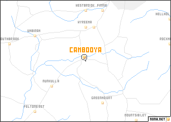 map of Cambooya