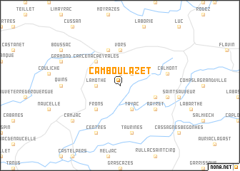 map of Camboulazet