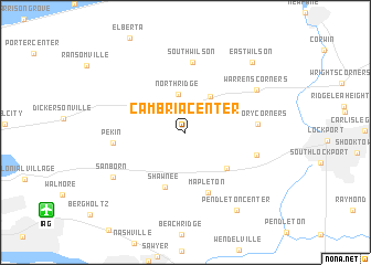 map of Cambria Center