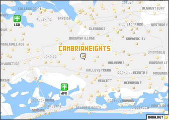 map of Cambria Heights