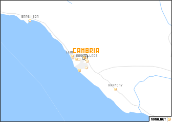 map of Cambria