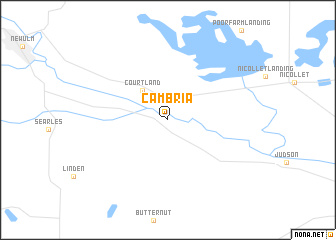 map of Cambria