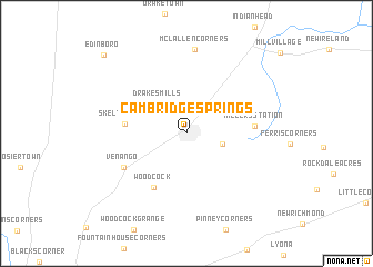 map of Cambridge Springs