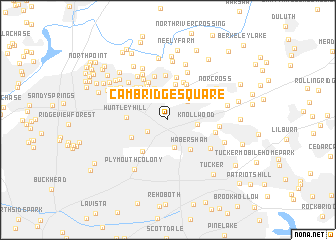 map of Cambridge Square