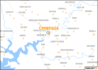 map of Cambridge