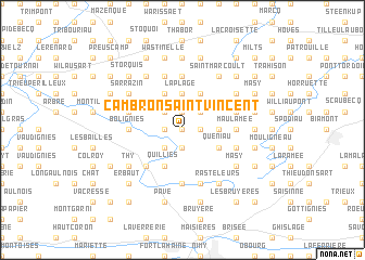 map of Cambron-Saint-Vincent