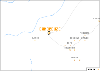 map of Cambrouze