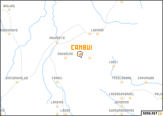 map of Cambuí