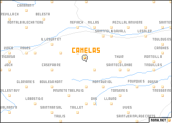 map of Camélas