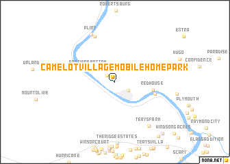 map of Camelot Village Mobile Home Park