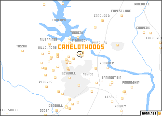 map of Camelot Woods