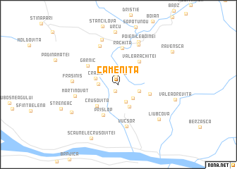 map of Cameniţa