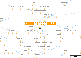 map of Camerata Cornello