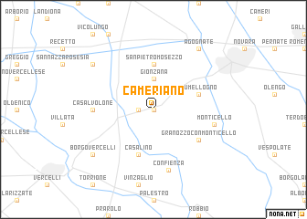 map of Cameriano