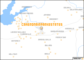 map of Cameron Airpark Estates