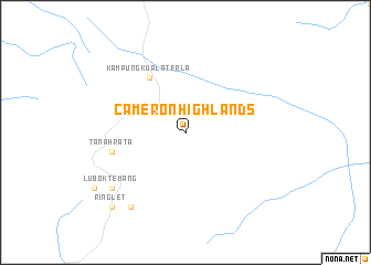 map of Cameron Highlands