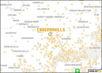 map of Cameron Hills