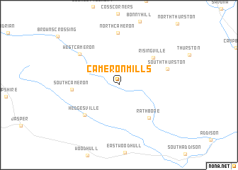 map of Cameron Mills