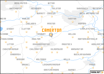 map of Camerton