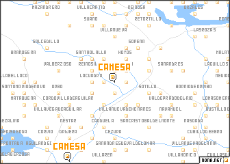 map of Camesa