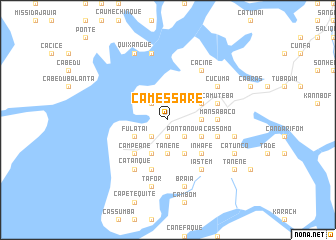 map of Camessare