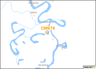 map of Cametá