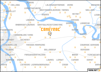 map of Cameyrac