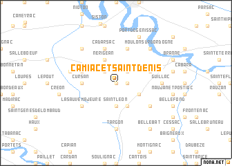 map of Camiac-et-Saint-Denis