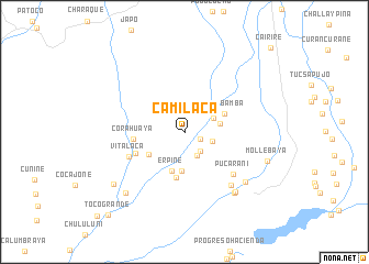 map of Camilaca