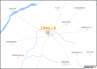 map of Camilla