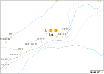 map of Camiña