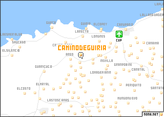 map of Camino de Guiria