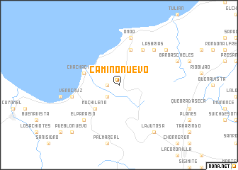 map of Camino Nuevo