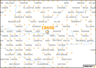 map of Camino