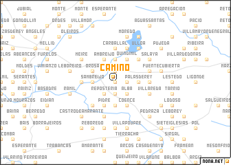 map of Camino