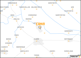 map of Cămin