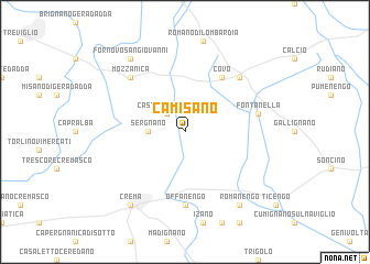 map of Camisano