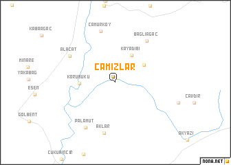 map of Camızlar
