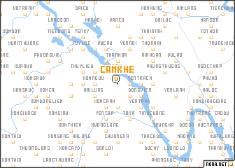 map of Cẩm Khê